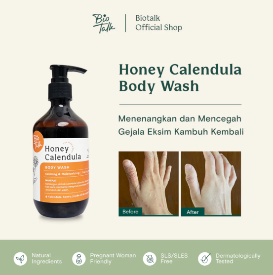 Bionatura Berkat Abadi BioTalk Honey Calendula Body Wash