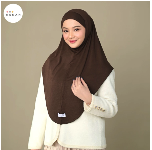 Kenan Hijab Indonesia KENAN Avilea Instan Hijab Bergo Soft Ped Airflow Cooltech