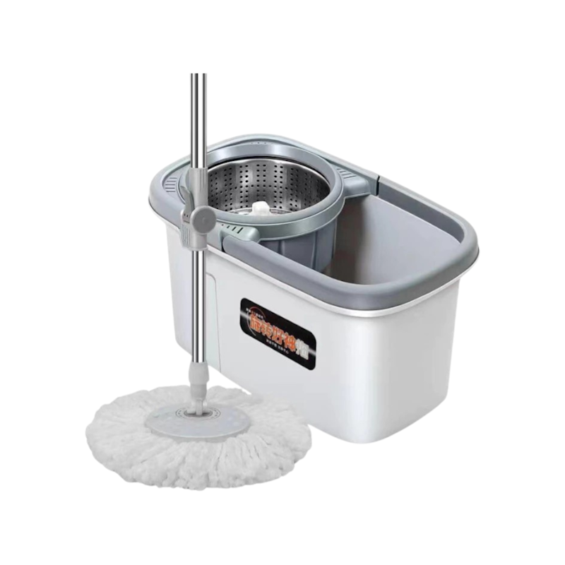 Paus Biru Alat Pel Lantai Stainless 2 in 1 dengan Ember 1