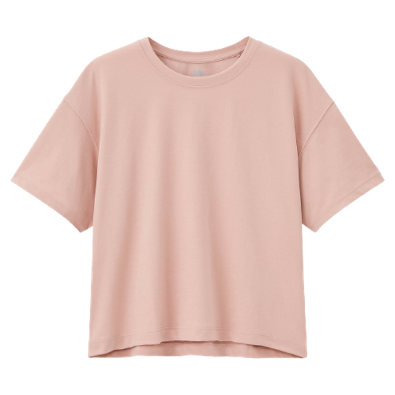 Women T-Shirt Dry-EX Crop Crew Neck 4