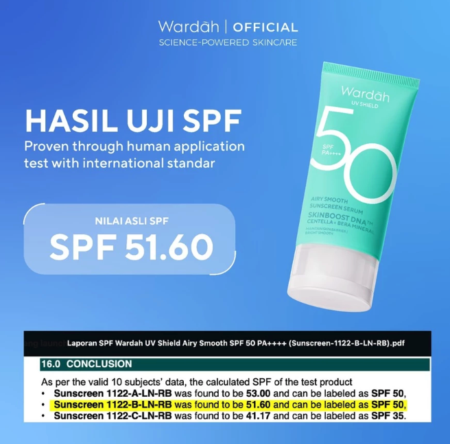  Paragon Technology and Innovation Wardah UV Shield Airy Smooth Sunscreen Serum SPF 50 PA++++