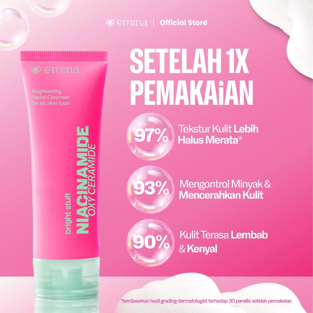 Paragon Technology and Innovation Emina Bright Stuff Niacinamide Oxy Ceramide Brightening Facial Cleanser