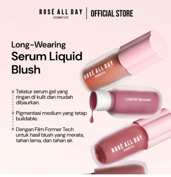 Rose Cosmetics International Rosé All Day Cheeky Flush Liquid Blush Summer Crush