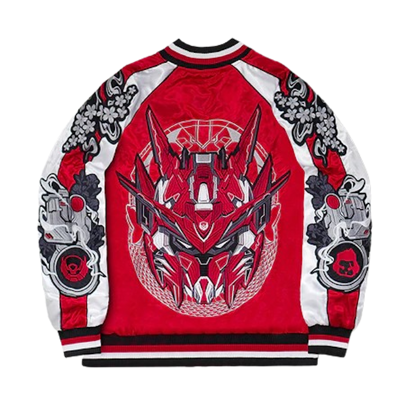 KIZARU X BIGETRON Jaket Sukajan Red Ronin 1