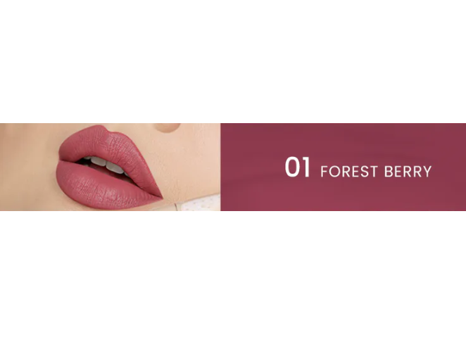 Eka Jaya Internasional Hanasui  Mattedorable Lip Cream Boba Edition 01 Forest Berry