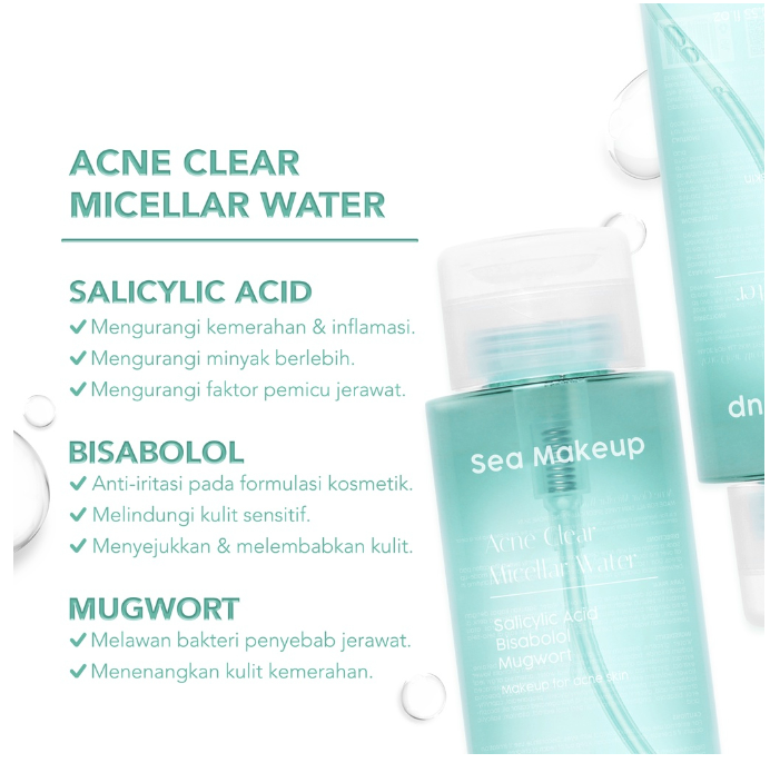 Sea Beauty Indonesia Sea Makeup Acne Clear Micellar Water