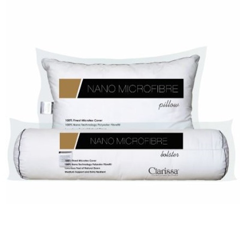Clarissa Nano Microfibre Pillow & Bolster 1