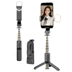 Q10S Tongsis Bluetooth with Fill Light Tripod