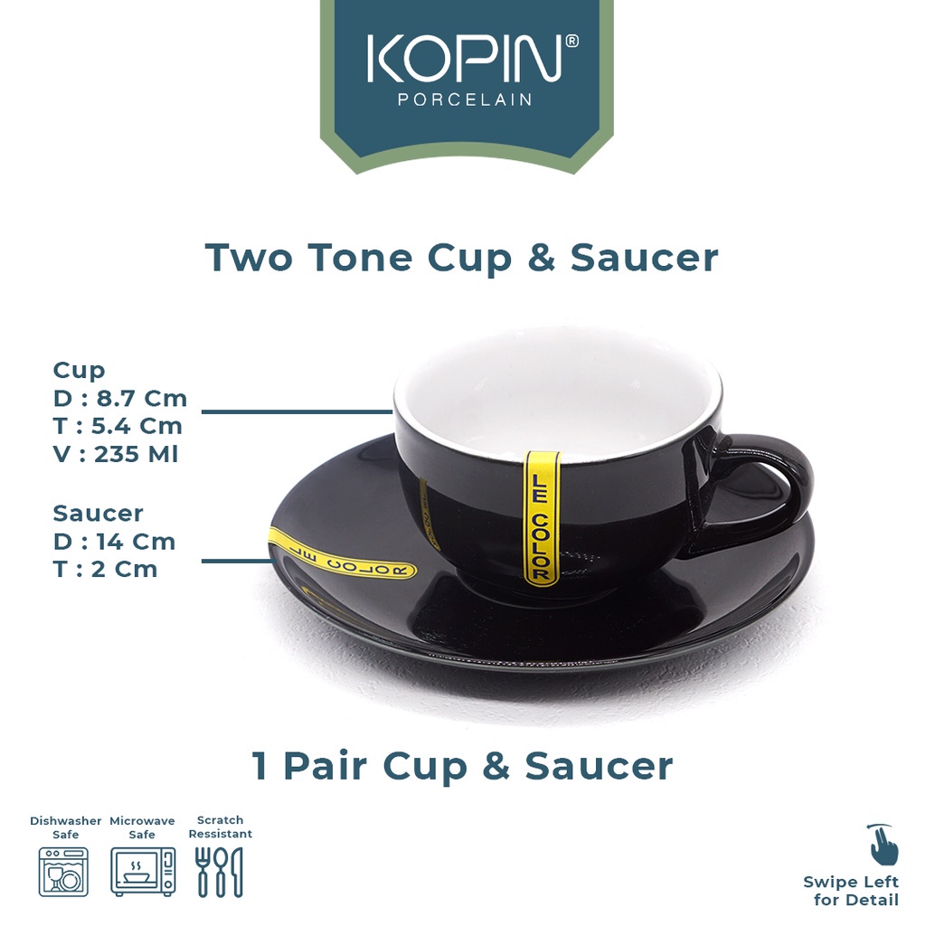 KOPIN Tableware KOPIN Cup & Saucer Porcelain