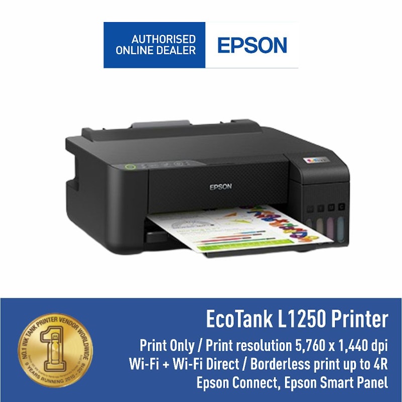EcoTank L1250 A4 Wi-Fi Ink Tank Printer 5