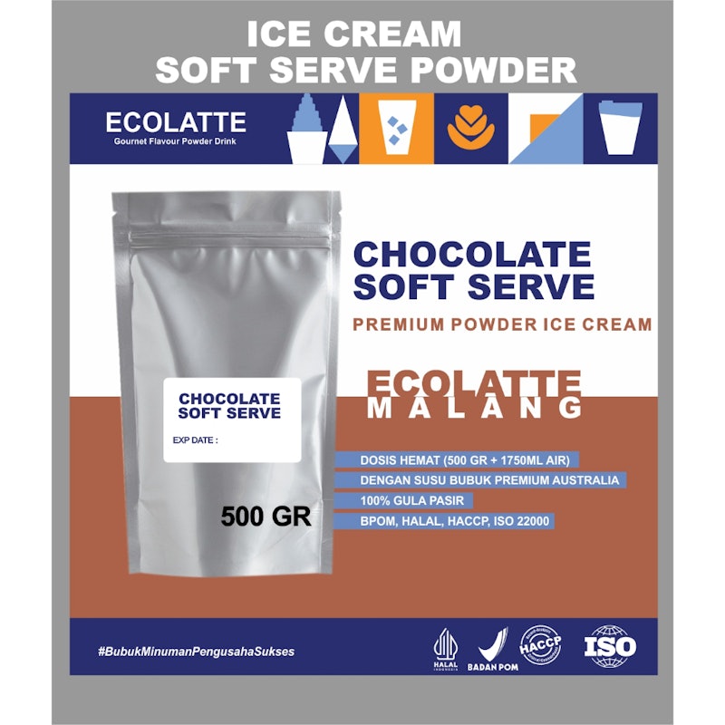 Ecolatte Soft Serve Powder Strawberry 3