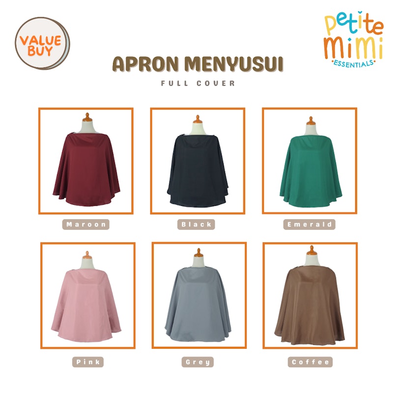 Petite Mimi Essentials Apron Menyusui Full Cover 2