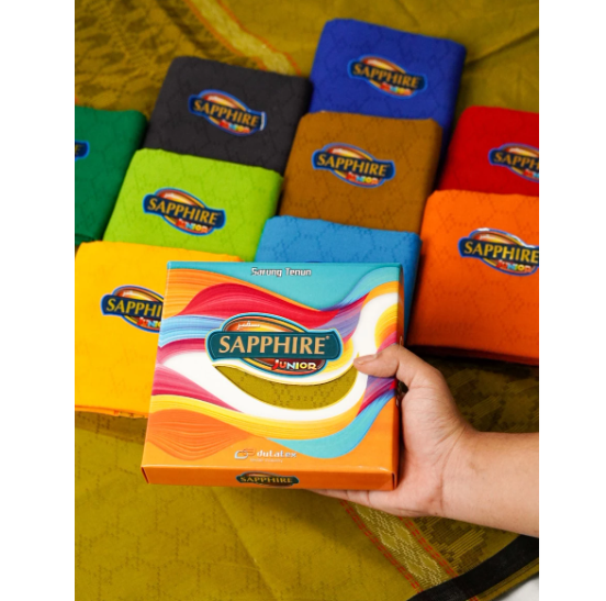 Sapphire Sarung Junior PWD Polos Warna Dobby