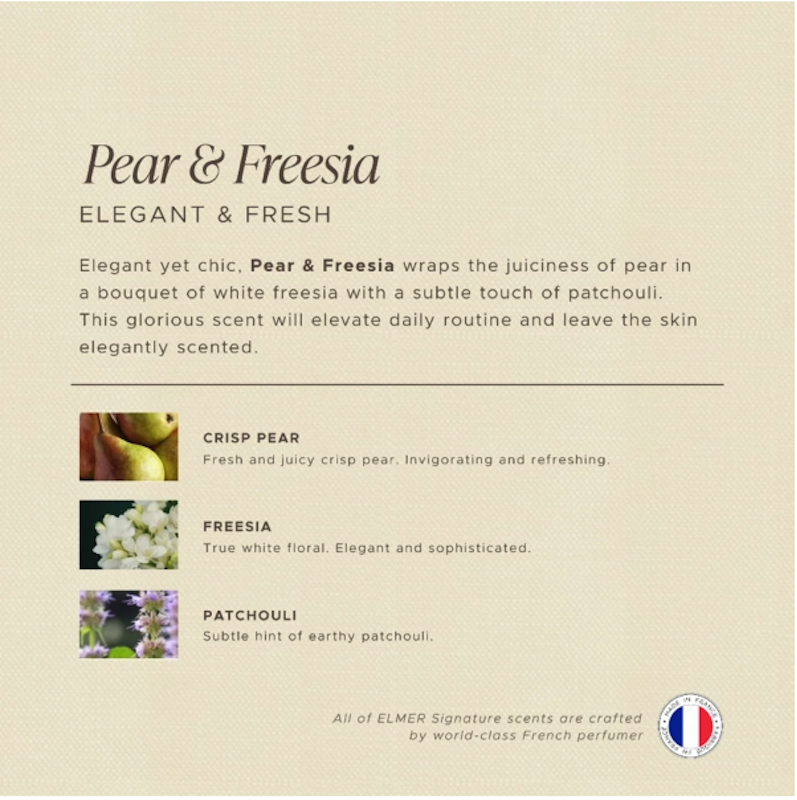 ÉLMER Pear & Freesia Power Bright Serum Body Wash 3