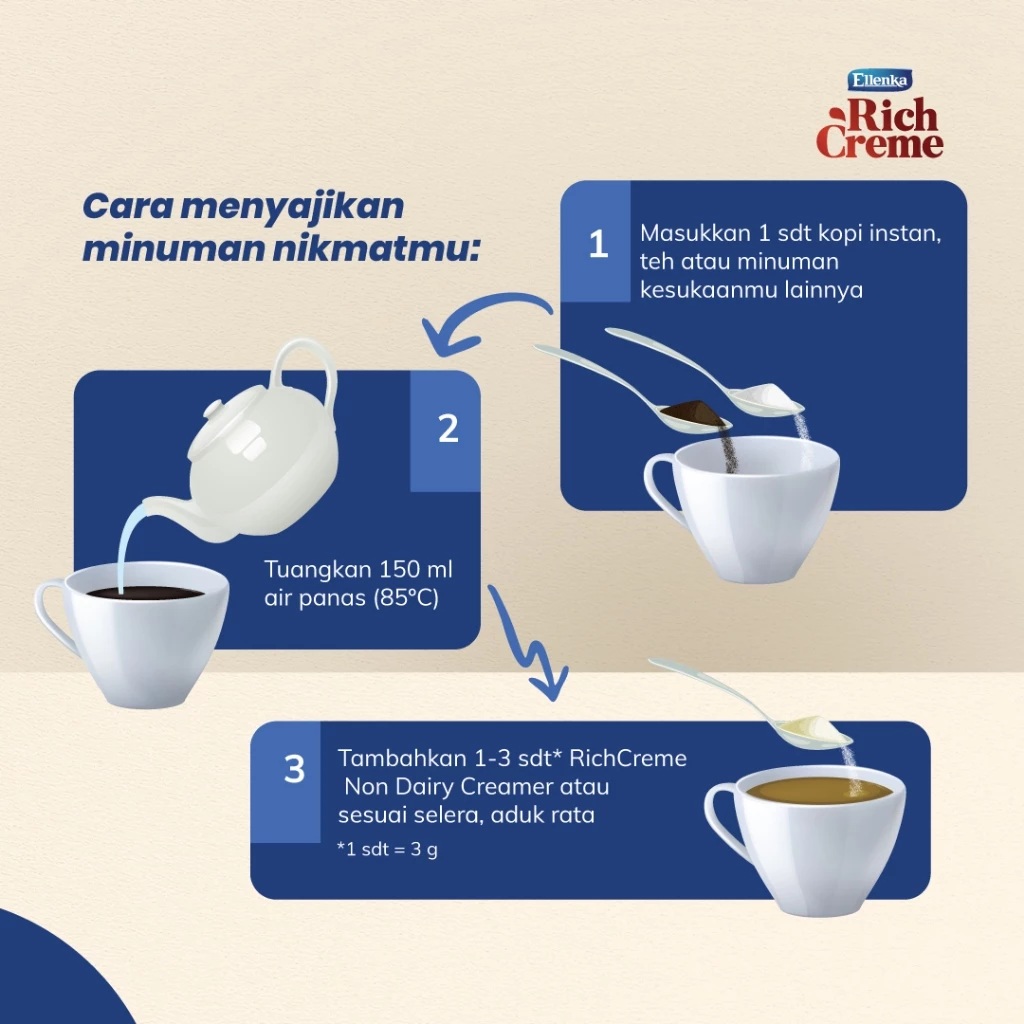 Lautan Natural Krimerindo Ellenka RichCreme Non-Dairy Crèmer 500 gram