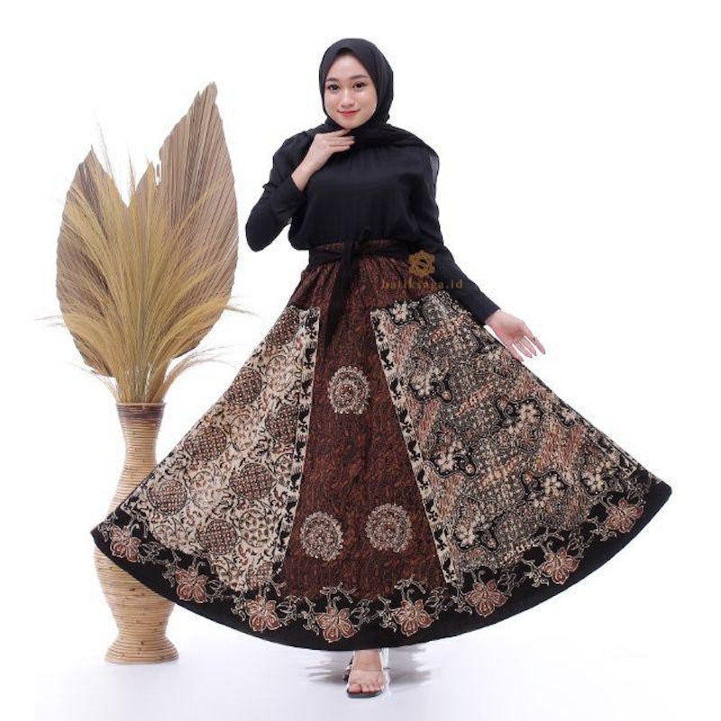 Batik Saga Rok Payung Batik Cap 2