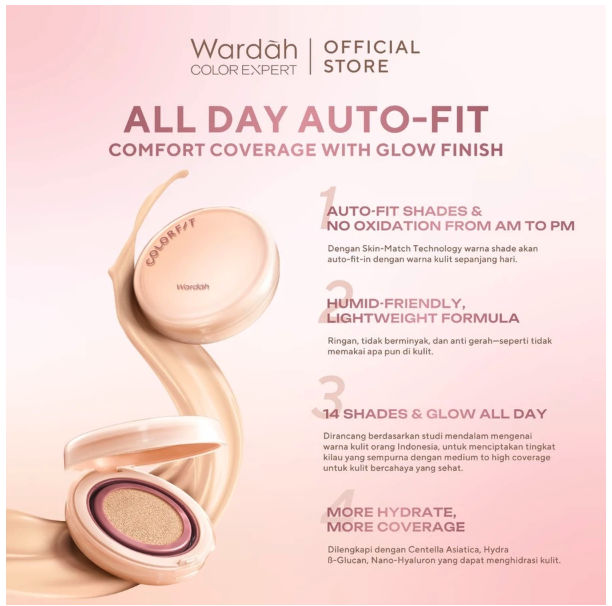 Paragon Technology and Innovation Wardah Bundle Colorfit Perfect Glow Cushion X Tone Up Sunscreen