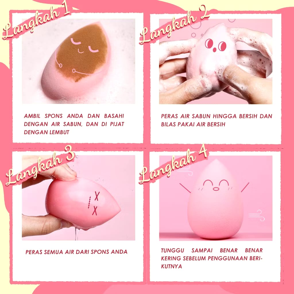 FCL Internasional Indonesia PINKFLASH #OhMyPuff Make Up Beauty Sponge