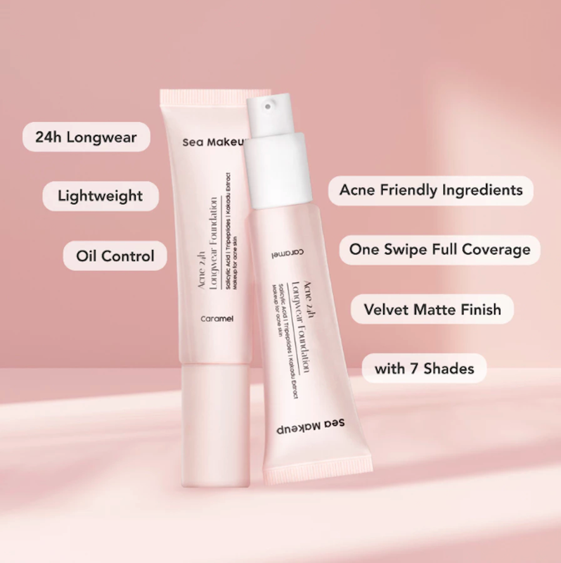 Sea Makeup Acne 24h Longwear Foundation 3