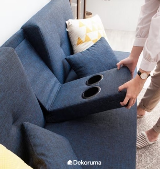 Heim Studio Daito Sofabed L Set dengan Stool