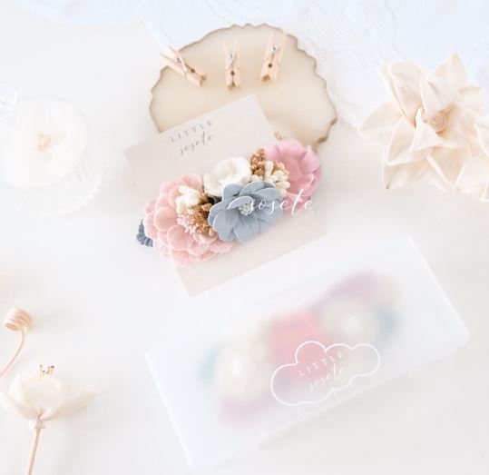 Little Sosete Sosete Flower Baby Headband