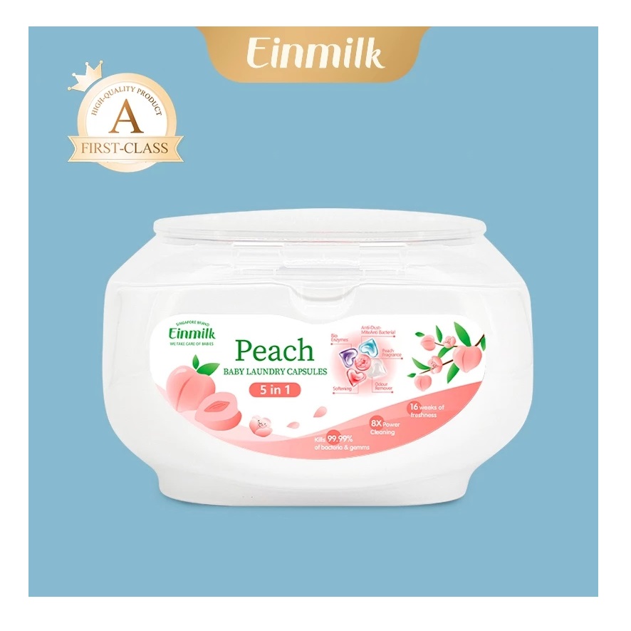 Einmilk Nutrition Private Limited Einmilk Detergen Kapsul 5-in-1 Peach