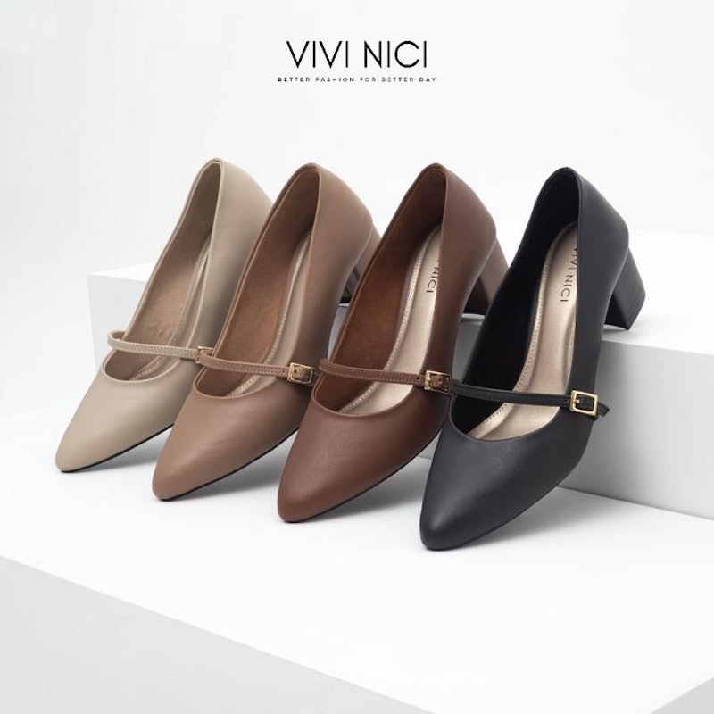 VIVI NICI Bianca Sepatu Pantofel Wanita