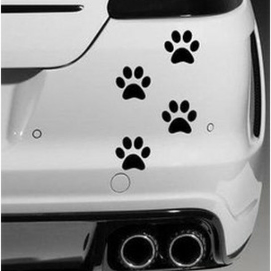   Stiker Mobil 3D Timbul Jejak Kaki Anjing 