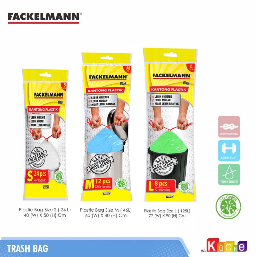 Fackelmann  Plastik Sampah Ukuran Kecil