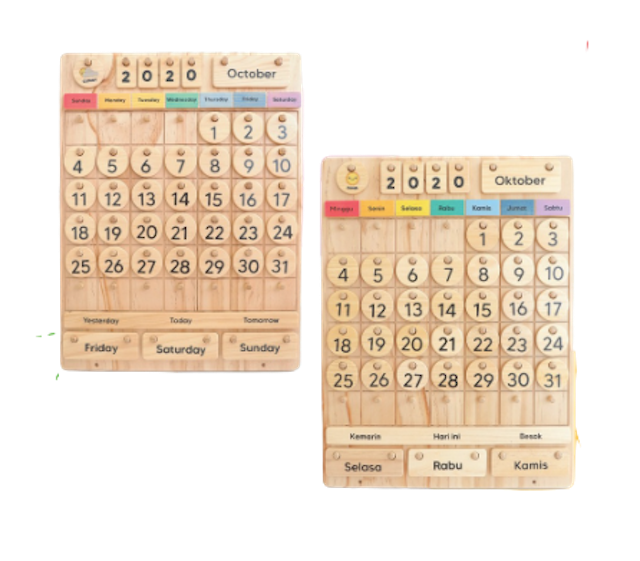 Beezyboard Wooden Calendar Small