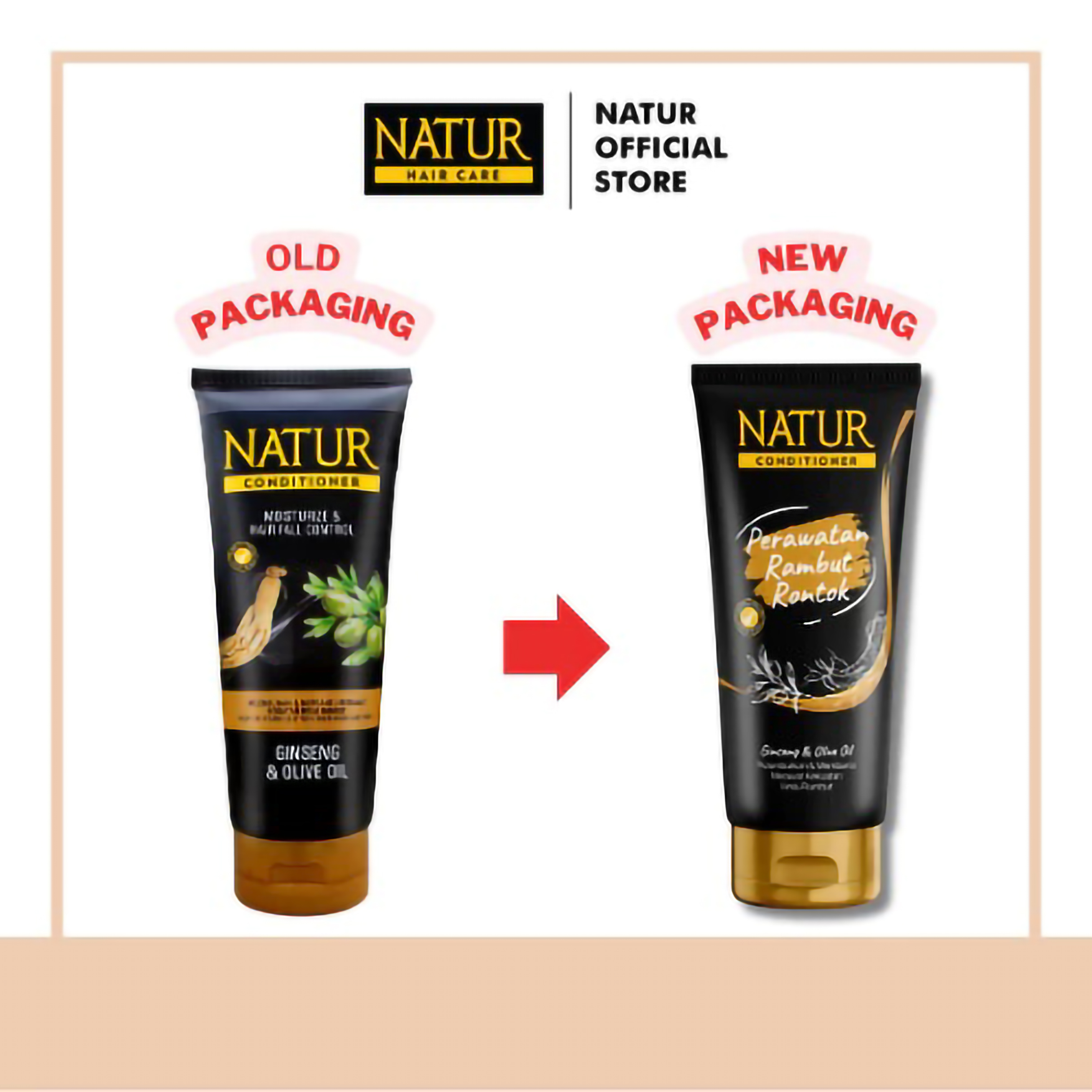 Gondowangi Tradisional Kosmetika Natur Hair Care Conditioner Ginseng & Olive Oil