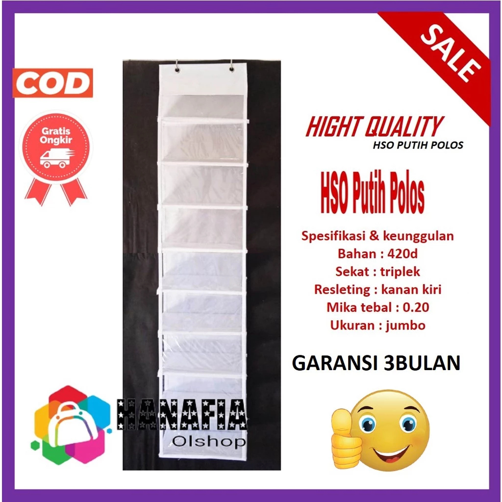  Rak Sepatu Gantung Polos Jumbo