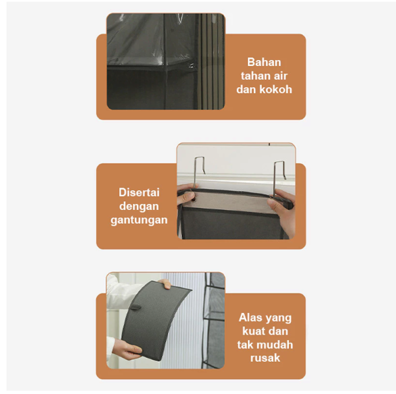 U-Living Rak Gantung PVC 6 Tingkat 4