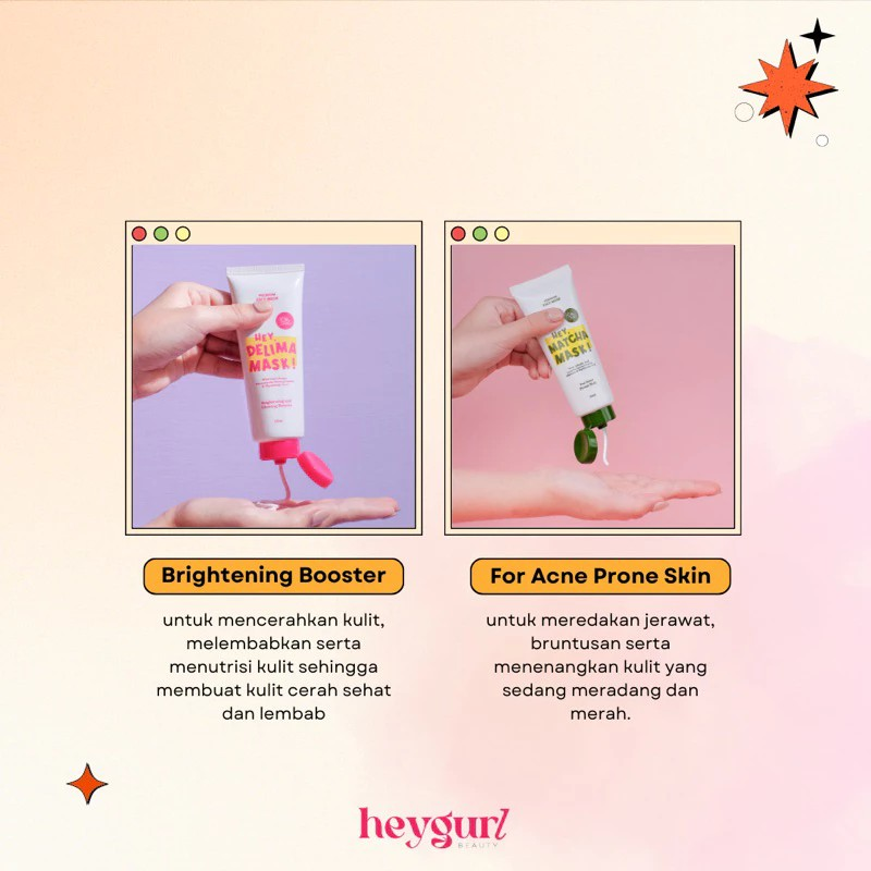 Unicare Beauty Kosmetindo HeyGurl Hey Matcha Mask