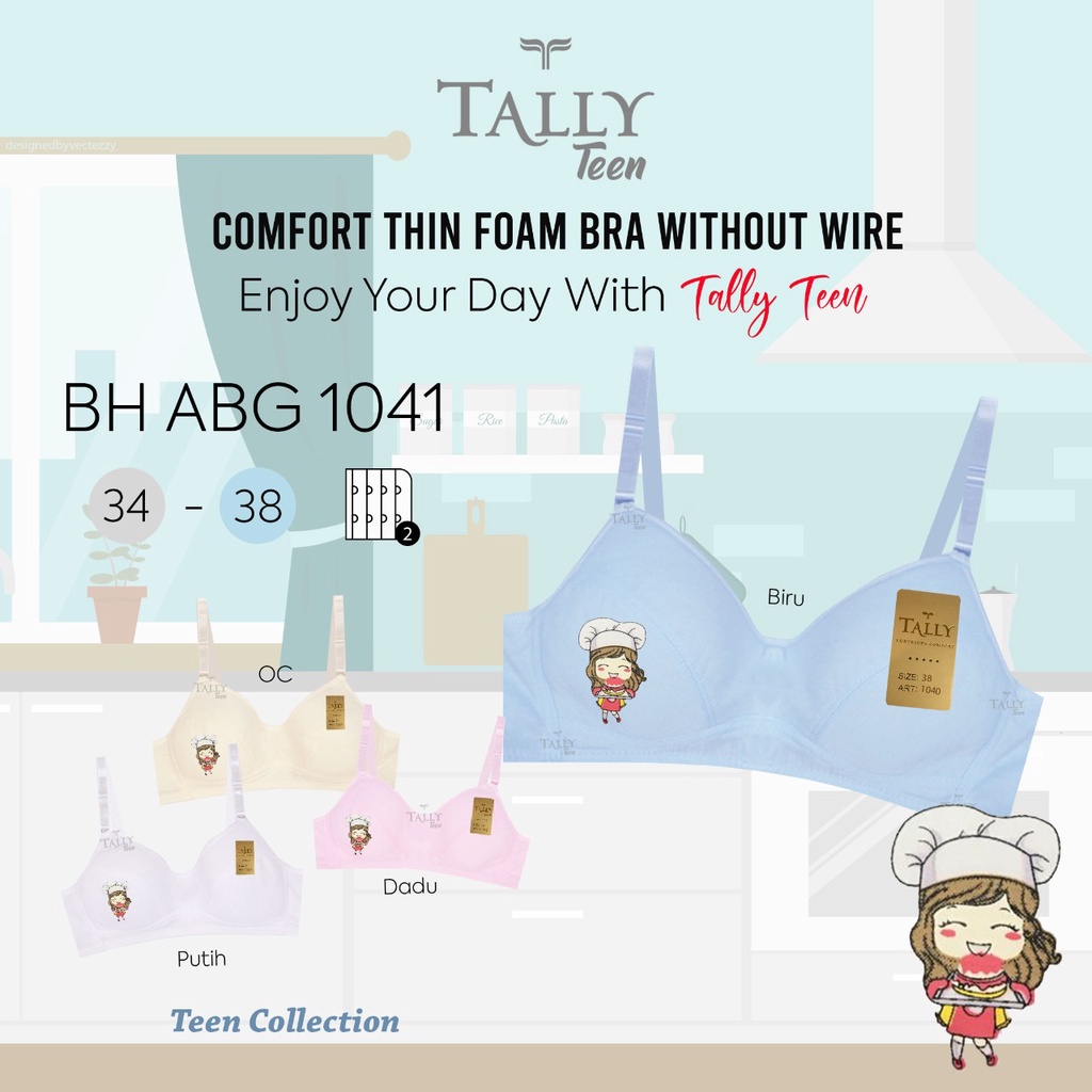 Tally Underwear Tally Bra Remaja Tanpa Kawat 1024028 