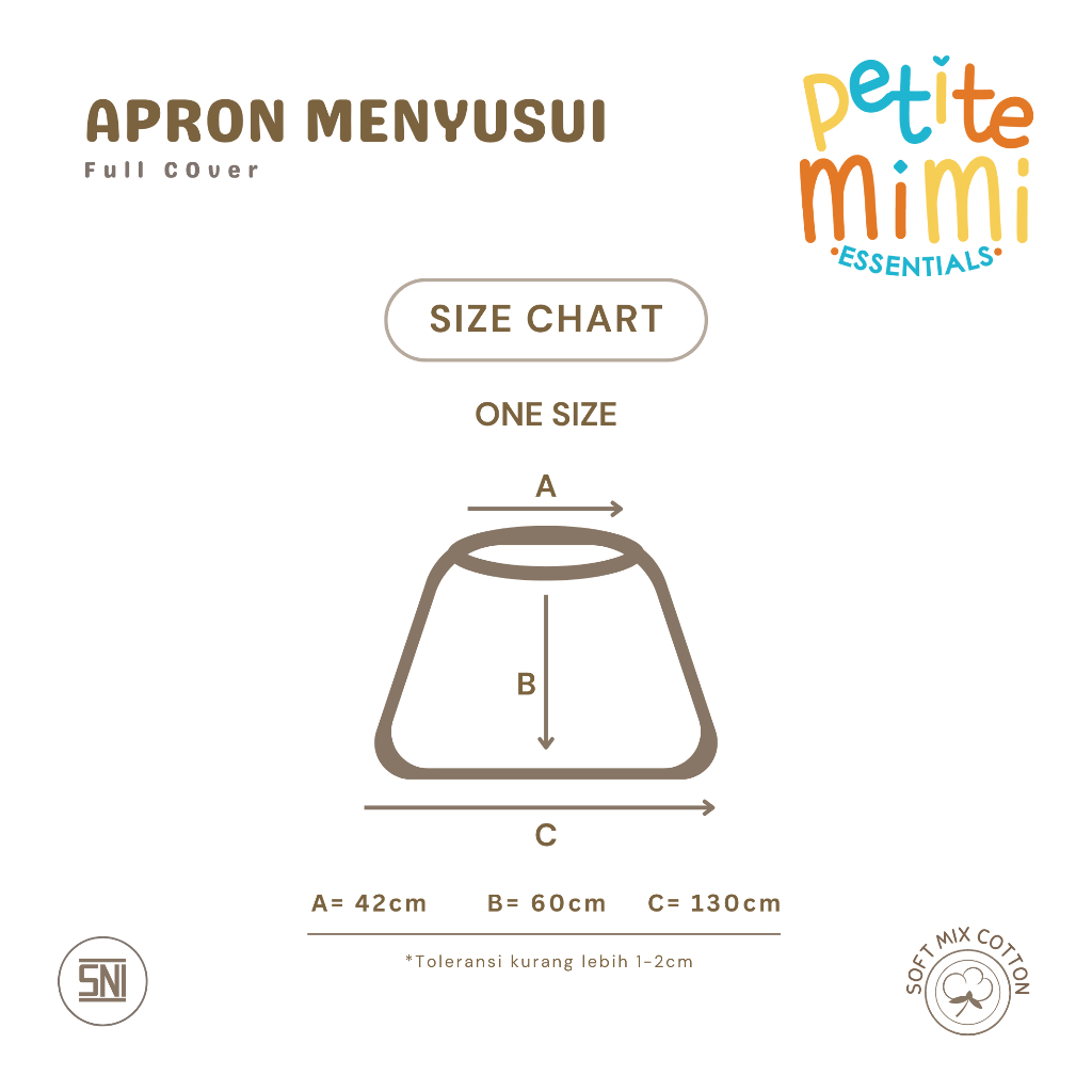  Petite Mimi Essentials Apron Menyusui Full Cover