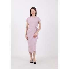 Sofia Kalula Side Tie Dress Pink Dope