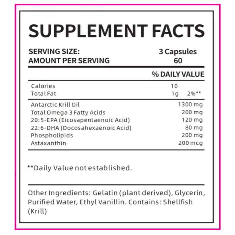  EELHOE Antartic Krill OIl 1300 mg 60 Kapsul