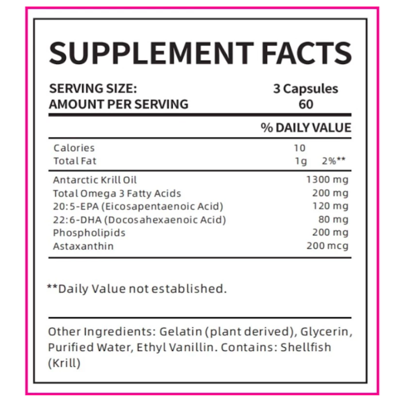 EELHOE Antartic Krill OIl 1300 mg 60 Kapsul 4