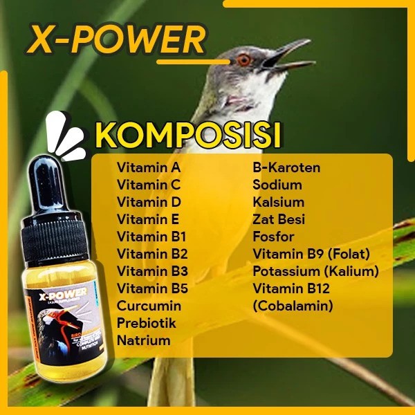  X-POWER Vitamin Burung Berkicau