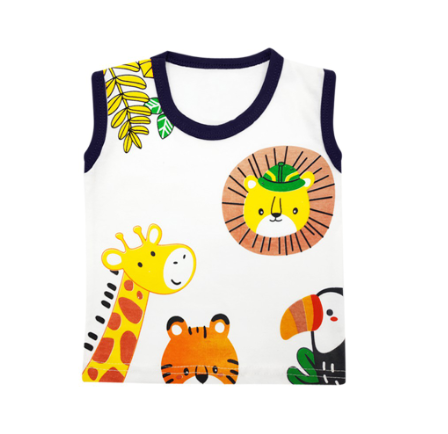  WakaKids Setelan Baju Singlet Motif Animals  3723