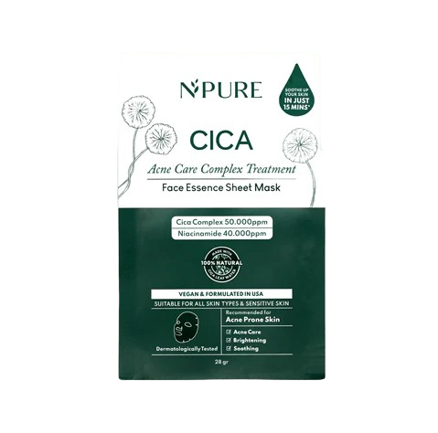 N'PURE ｜ Cica Face Sheet Mask
