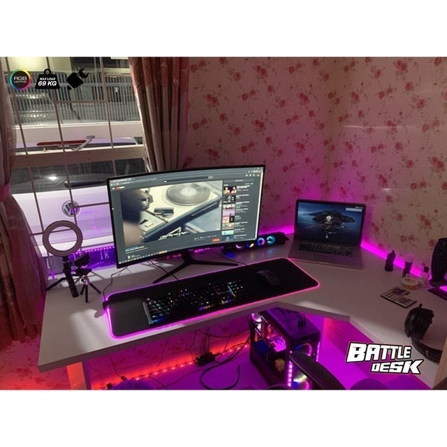 Battledesk Meja Gaming RGB R3