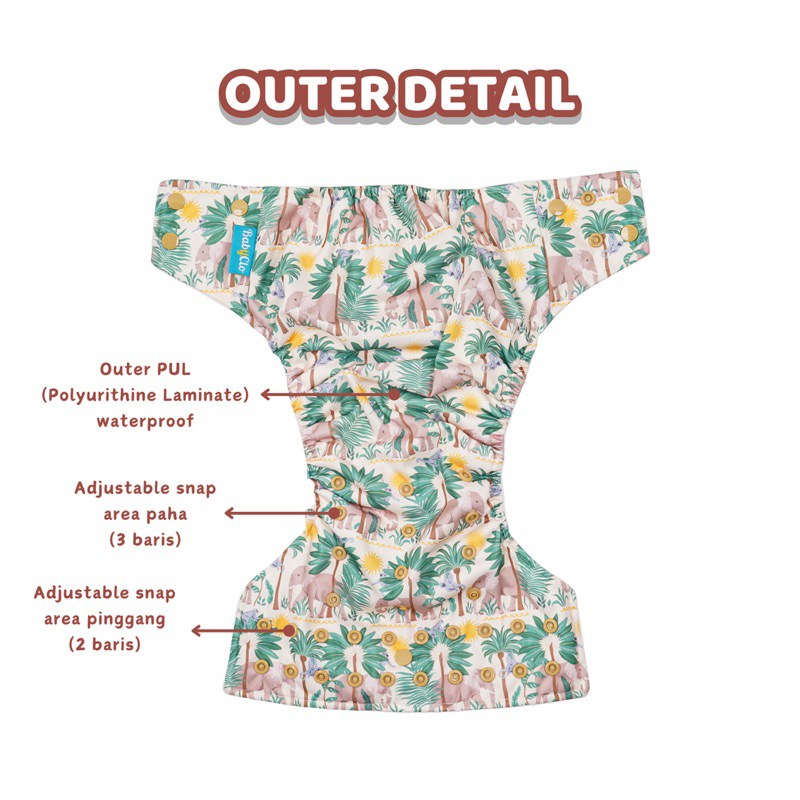 Babyclo Babyclo Snow Fleece Pocket Diapers