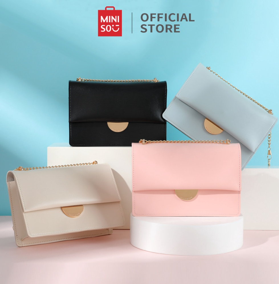 Miniso Tas Selempang Wanita Semicircular Hardware