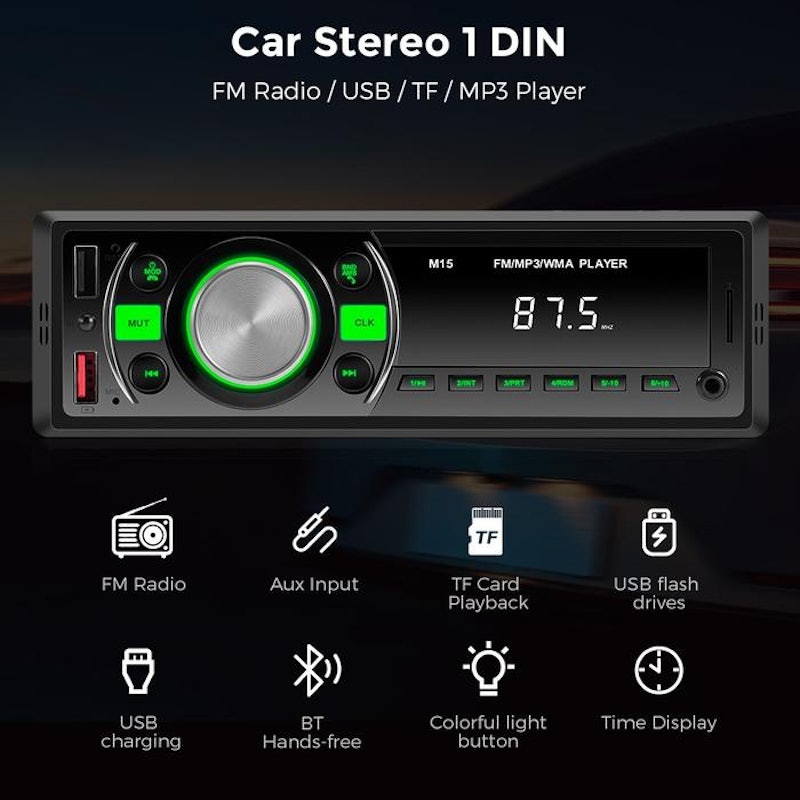 GEARELEC Car Stereo 1 Din 3