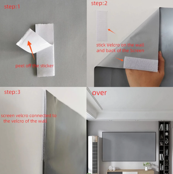 TaffSTUDIO Kain Layar Proyektor 133 inch  3