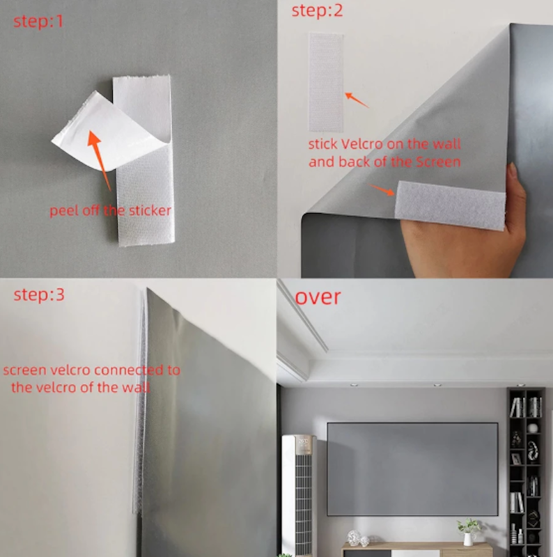 TaffSTUDIO Kain Layar Proyektor 133 inch 3