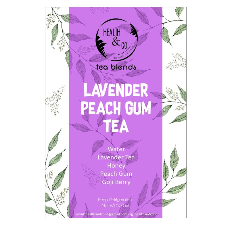 Lavender Peach Gum Tea 2