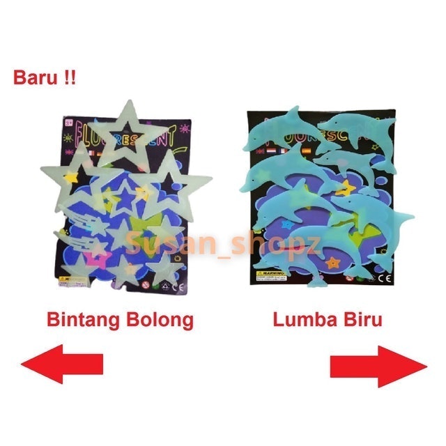 Stiker Dinding Glow Bervariasi Matahari Bulan Bintang 5